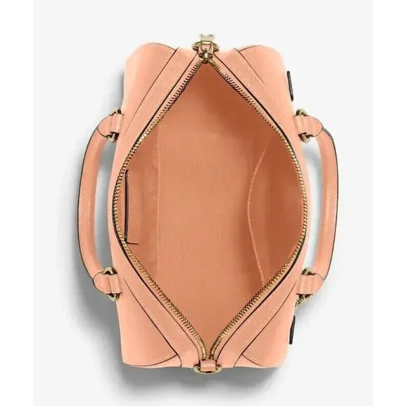 New Coach 79946 Rowan Satchel Crossgrain Leather Faded Blush - Picture 3 of 4